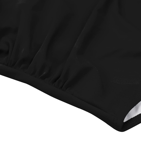 Black Tummy Control one piece bathingsuit with cut out Medium, full coverage - Picture 4 of 7